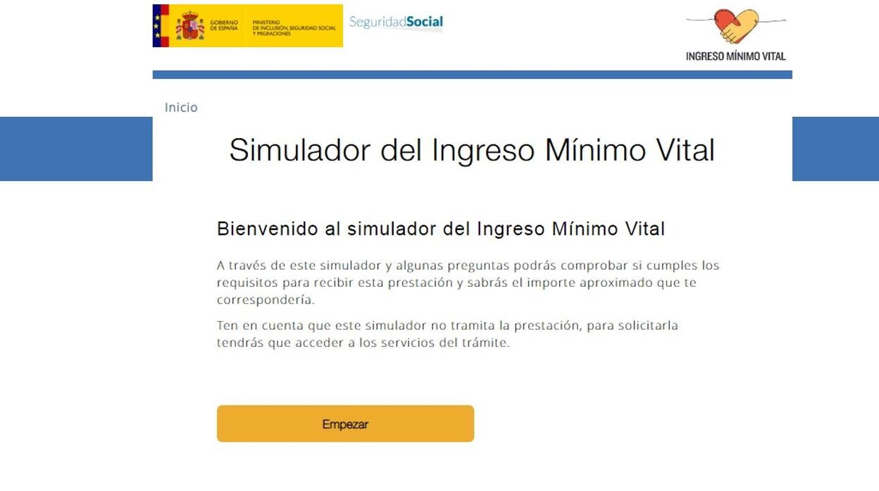 Tengo derecho a cobrar el Ingreso Mínimo Vital Consulta el simulador