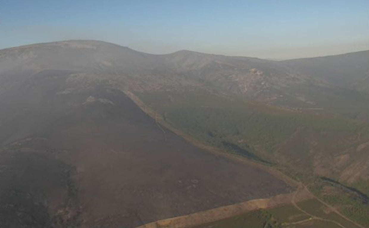 El Incendio Del Campo De Tiro Del Teleno En Le N Se Reactiva En Zona De