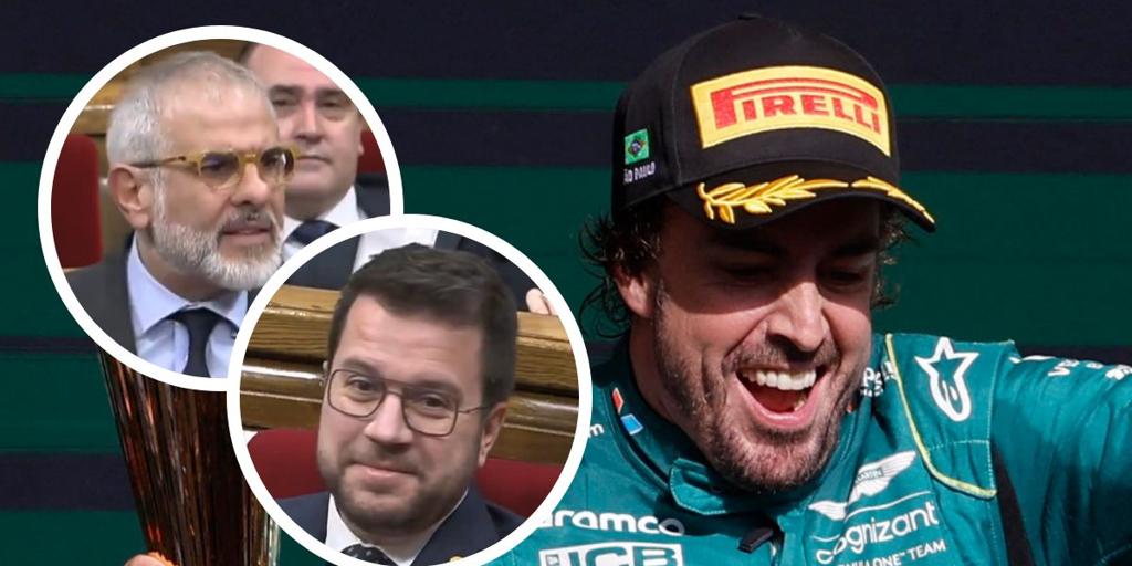 Fernando Alonso se cuela en el Parlament de Cataluña Queremos que la