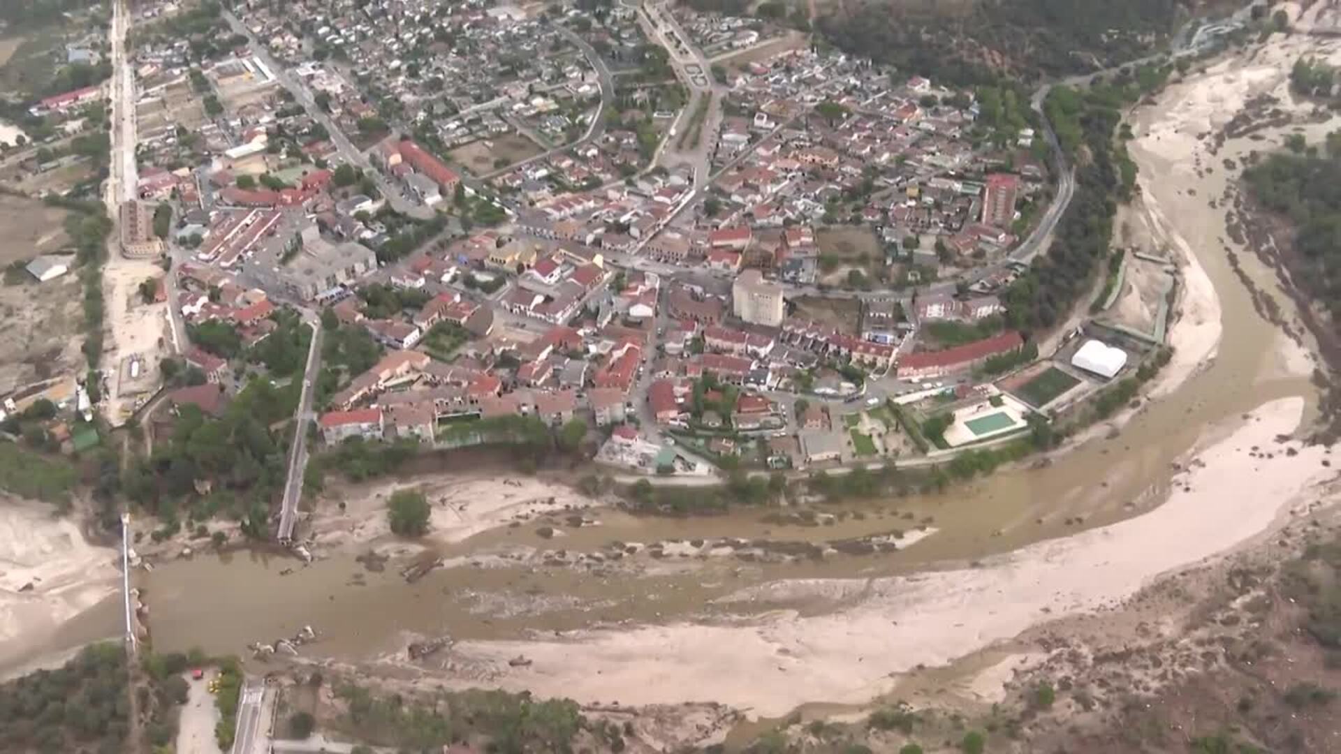 Así se ven desde el aire los estragos de la DANA a su paso por el