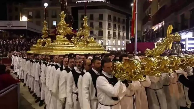 Noche de procesiones de Jueves Santo en Málaga