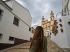 El casco histórico de Olvera, rematado por su iglesia