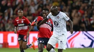 Jonathan Bamba y Moussa Diarra, en el Lille-Toulouse del pasado fin de semana