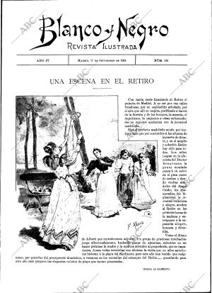 BLANCO Y NEGRO MADRID 15-09-1894