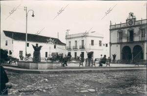 Ayuntamiento de Lepe (Huelva) en la plaza de la constitución