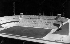 Estadios - Chamartin - Proyectos - maqueta de Chamartin, estadio del real Madrid