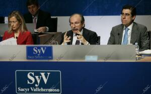Madrid 11-5-05: el presidente de Sacyr Vallermoso Luis del Rivero asensio en la...
