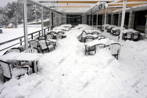 reportaje de la nieve en la Sierra Madrileña de Navacerrada foto Jaime Garcia...