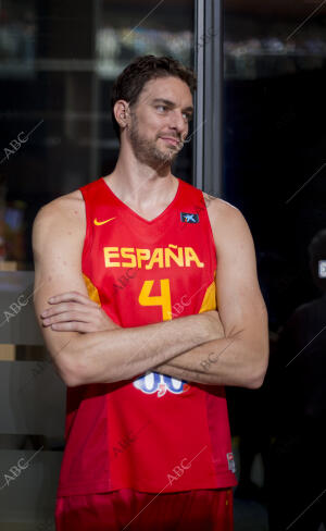 Presentacion de la seleccion española de baloncesto para el Mundial de España...