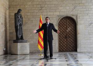 El presidente de la Generalitat, Artur Mas, ha Comparecido ante los Medios...
