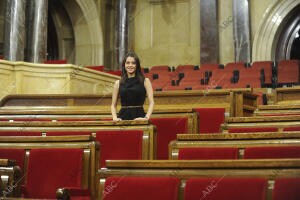 Entrevista a Inés Arrimadas, de Ciudadanos, en el parlamento de Cataluña