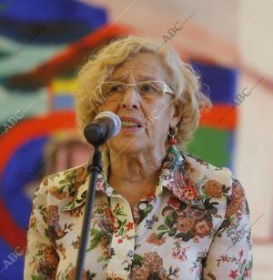 Reunión de la Alcaldesa de Madrid, Manuela Carmena, con el líder de podemos...