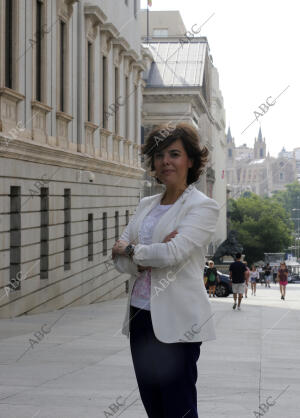Entrevista a Soraya Sáenz de Santamaría, candidata a presidir el PP, en las...