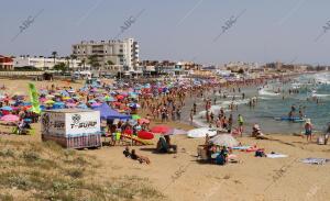 Torrevieja (Alicante), 30/06/2018. Playa de la Mata
