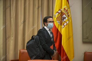 El ministro de Consumo, Alberto Garzón, asiste a la Comisión de Sanidad y...
