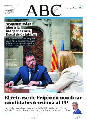 ABC MADRID 20-03-2024 página 1