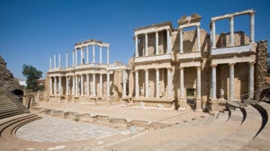 Imagen del teatro Romano de Mérida