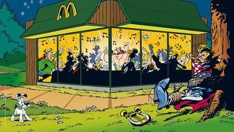 Astérix se pasa a la comida rápida