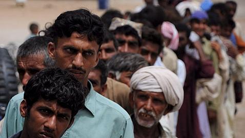 Un millón de desplazados en el sur de Pakistán por nuevas inundaciones