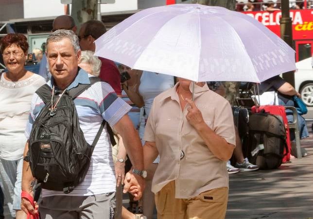 Calor «histórico» en el centro de Barcelona