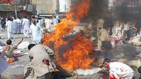 Al menos 52 muertos en tres atentados en Pakistán