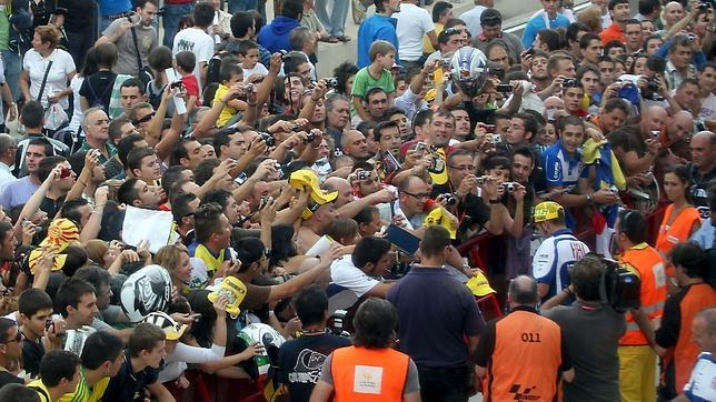 Rossi sitúa en el mapa a Alcañiz