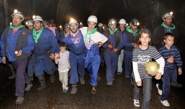 La minería «seguirá la lucha» para garantizar su futuro desde 2014