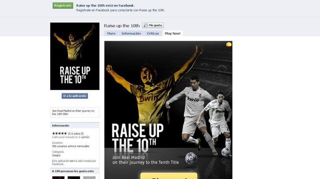 Una aplicación de Facebook permite «entrenar» con el Real Madrid