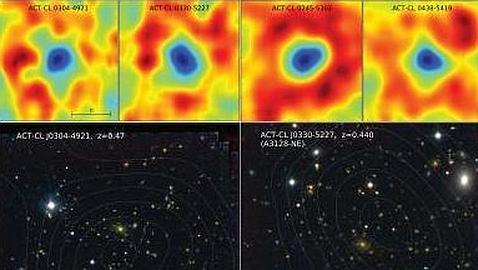 Hallan diez nuevos grupos de galaxias entre las sombras del Big Bang