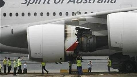 Aterrizaje de emergencia de un Airbus 380 en Singapur por fallos en pleno vuelo