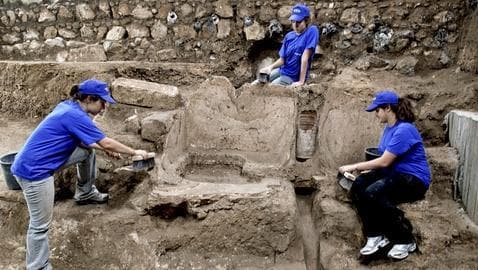 Arqueólogos israelíes hallan baños romanos de hace 1.800 años