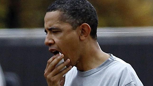 Doce puntos de sutura a Obama por un codazo mientras jugaba al baloncesto