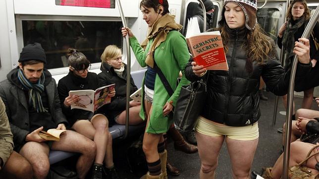 Bajada de pantalones global en el Metro