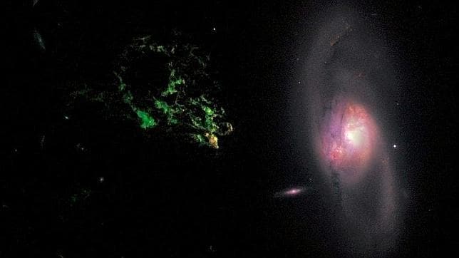 El Hubble capta una misteriosa nube gigante de gas verde en el espacio