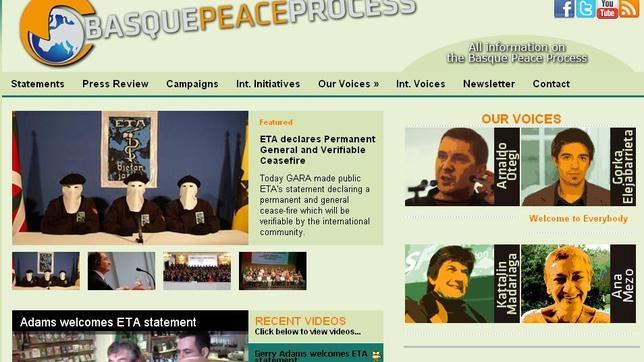 Batasuna estrena web en inglés con Otegi como bloguero estrella