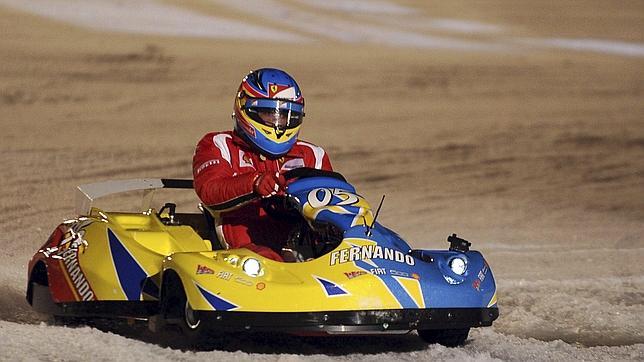 Alonso se impone en las dos carreras sobre la nieve