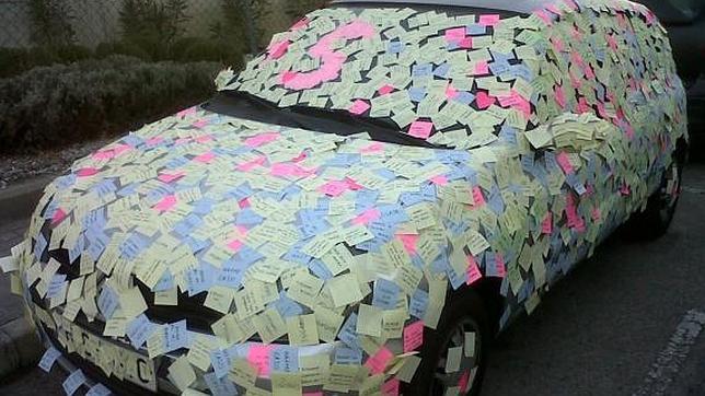 ¿Anticipo enfermizo de San Valentín o campaña de post-it?