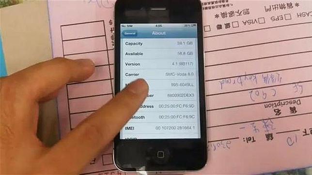 Un iPhone de gran capacidad se filtra en China