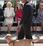 La Duquesa de Cornualles y la Princesa Letizia visitan la Fundación ONCE del Perro Guía