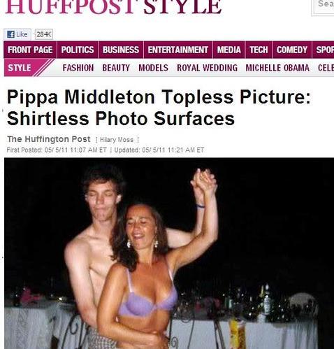 La imagen más comprometida de Pippa Middleton: de fiesta y en sujetador