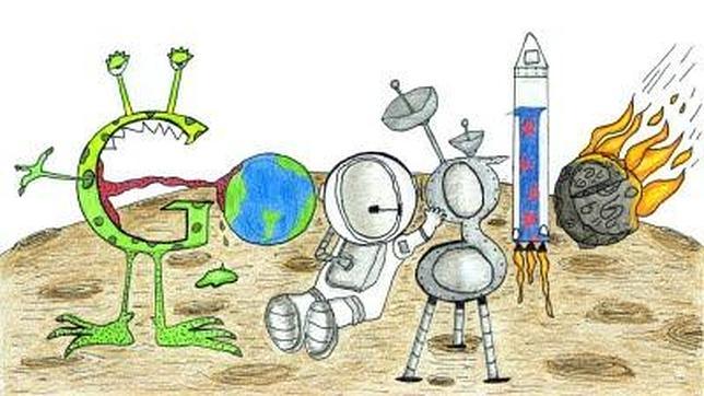 Un niño de 7 años diseña el «doodle» del año