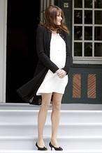 Las fotos que confirman el embarazo de Carla Bruni