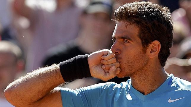 Del Potro, un muro para Djokovic