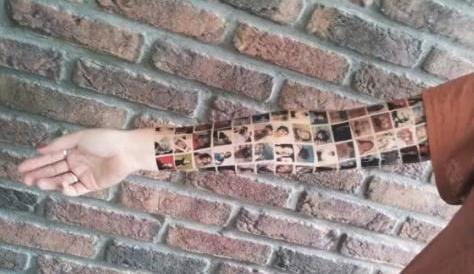 El tatuaje con los 152 amigos de Facebook... es un reclamo publicitario