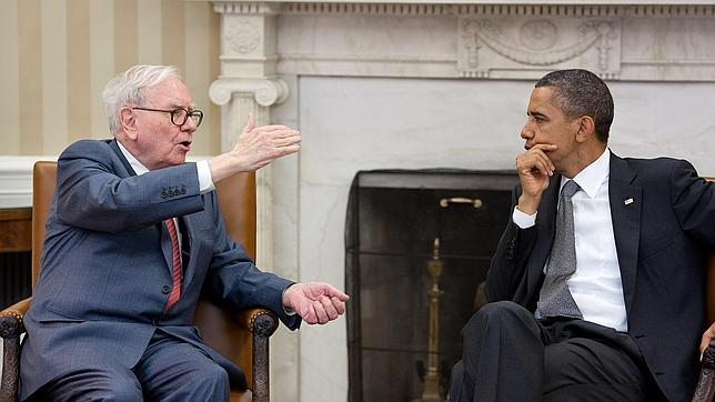 Obama sienta en el Despacho Oval a multimillonarios como Warren Buffett o Mark Zuckerberg