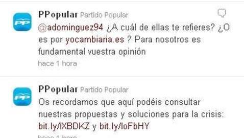 PP y PSOE «debaten» en Twitter