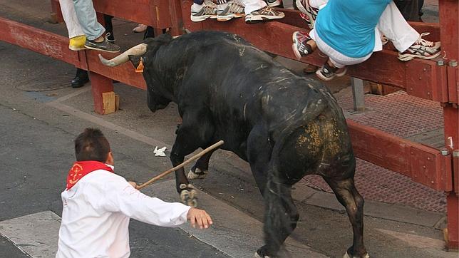 Encierro limpio con los vitorinos en «Sanse»