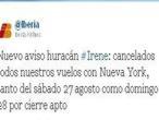 Cerrados los aeropuertos de Nueva York ante la inminente llegada del huracán