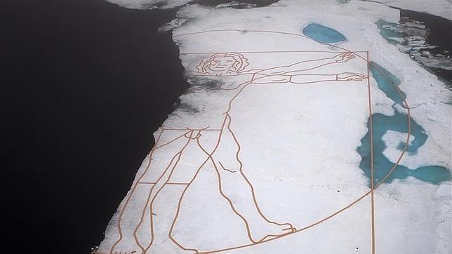 Se derrite el «Hombre... de Vitruvio»