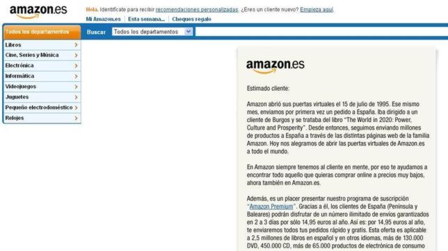 Amazon adelanta su desembarco en España